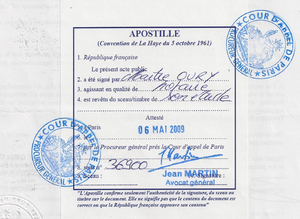 apostille